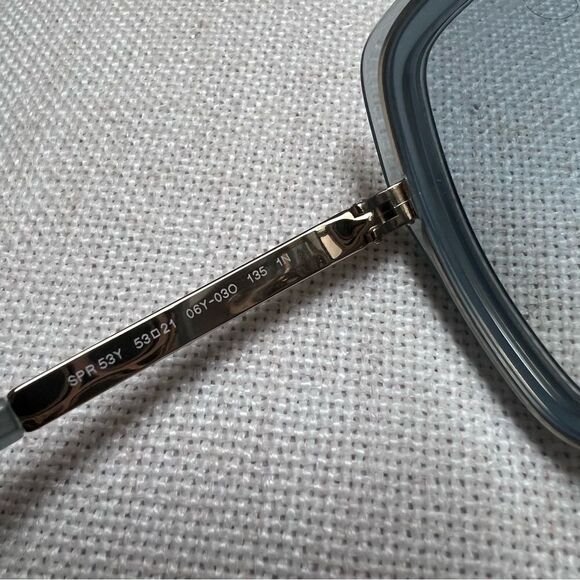 PRADA PR 53YS Gradient Sunglasses in Ceruleo Opal EUC MSRP $489 - Picture 6 of 11